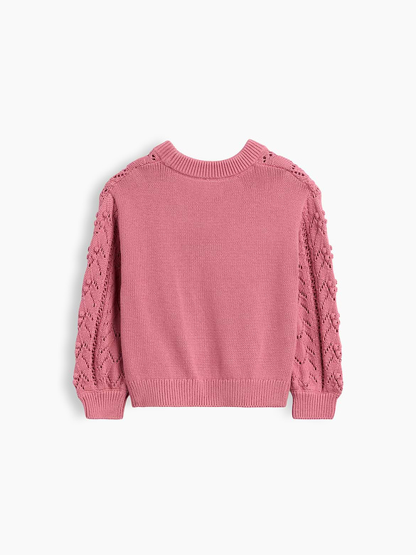 Baby & Toddler Textured Crewneck Sweater