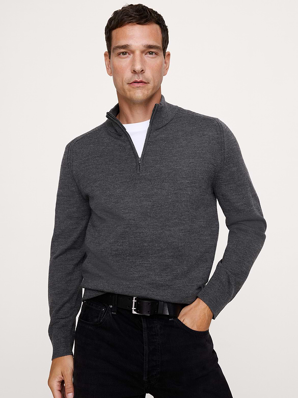 Merino Quarter-Zip Sweater