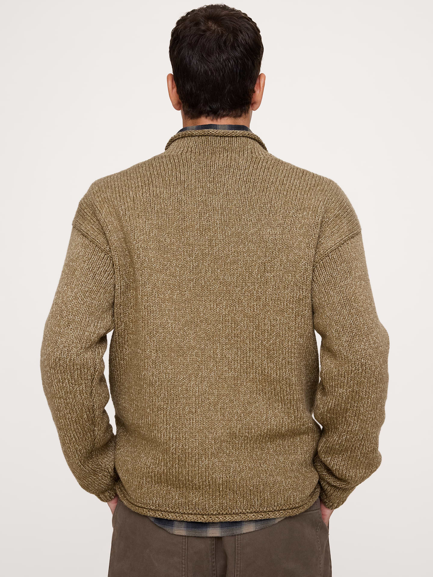 Image 2 of 3, Cotton Roll-Neck Sweater