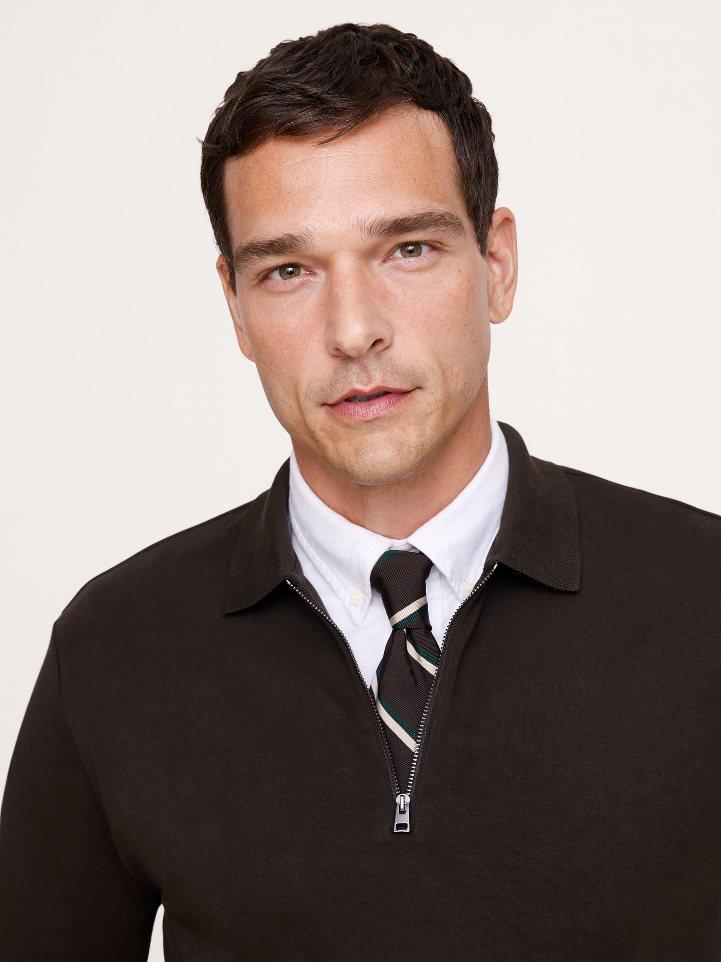 Image number 3 showing, Luxury-Touch Quarter-Zip Polo