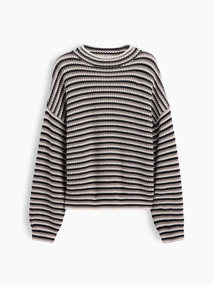 Image number 5 showing, 100% Cotton Oversized Rollneck Sweater