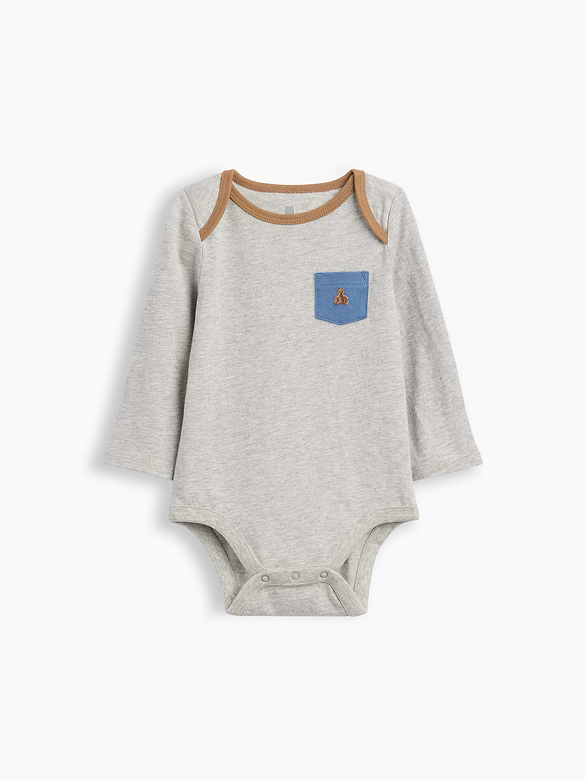 Baby First Favorites Organic Cotton Pocket Bodysuit