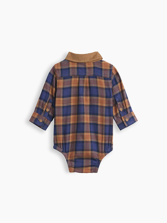 Baby Plaid Flannel Bodysuit