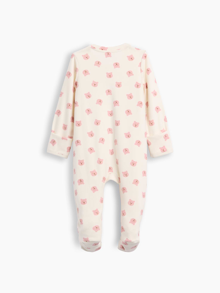 Image number 2 showing, Baby Softspun Footed One-Piece