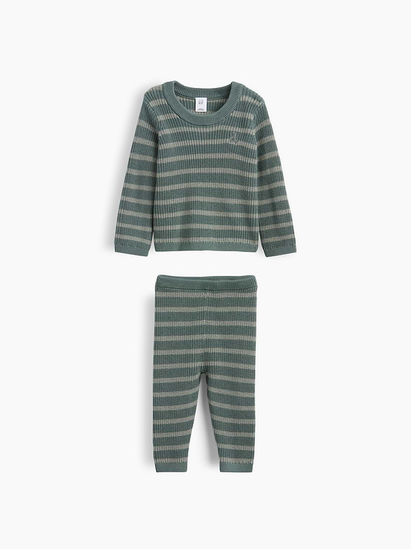 Baby Stripe Sweater Set