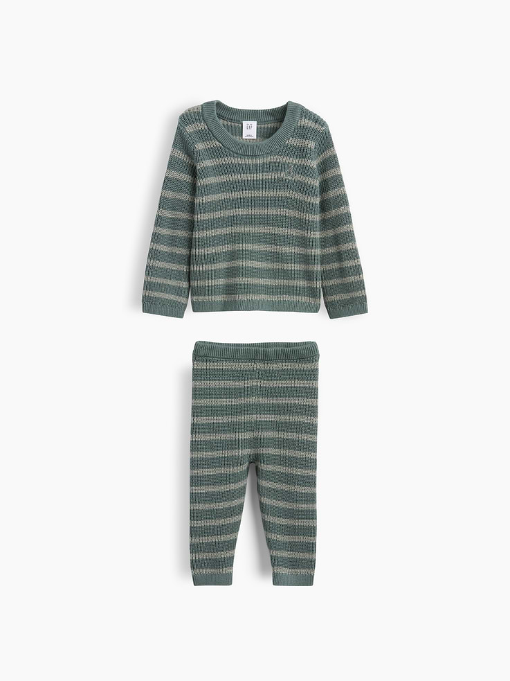 Image number 1 showing, Baby Stripe Sweater Set