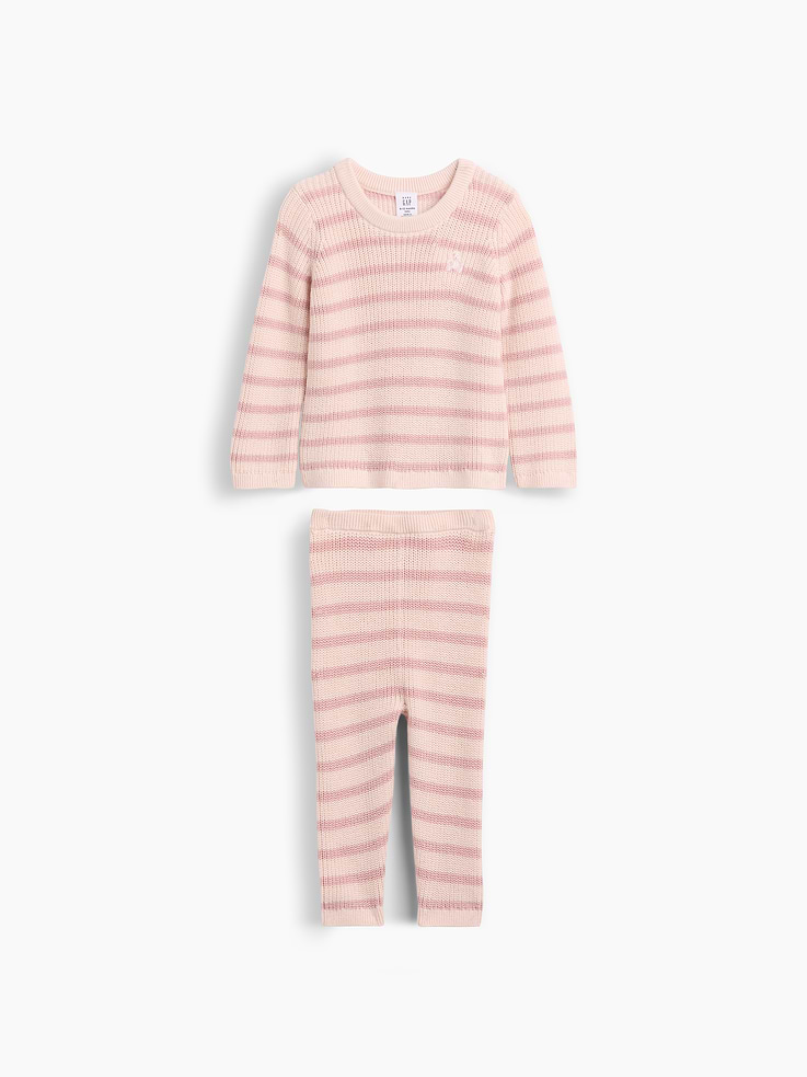 Image number 1 showing, Baby Stripe Sweater Set