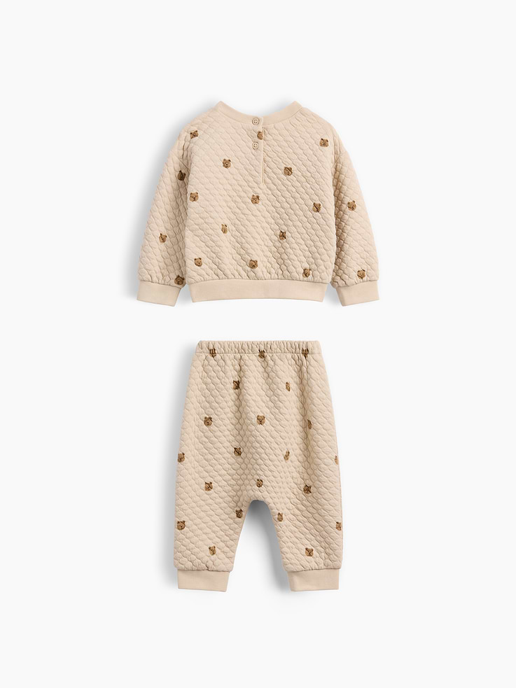 Image number 2 showing, Baby Quilted Outfit Set