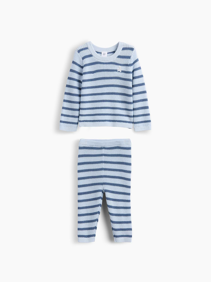 Image number 1 showing, Baby Stripe Sweater Set