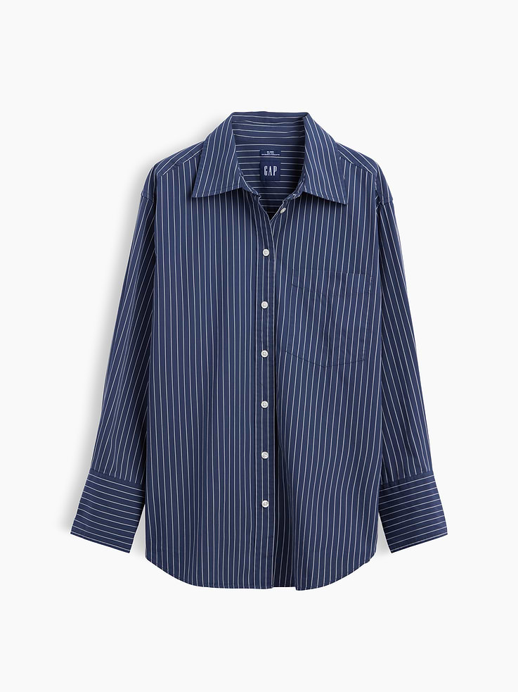 Image number 6 showing, Organic Cotton Poplin Big Shirt