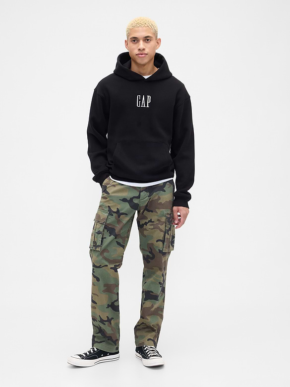 Adult Vintage Soft Oversized Gap Mini-Logo Hoodie