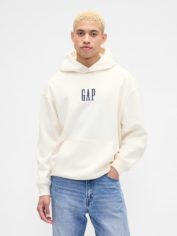 Adult Vintage Soft Oversized Gap Mini-Logo Hoodie