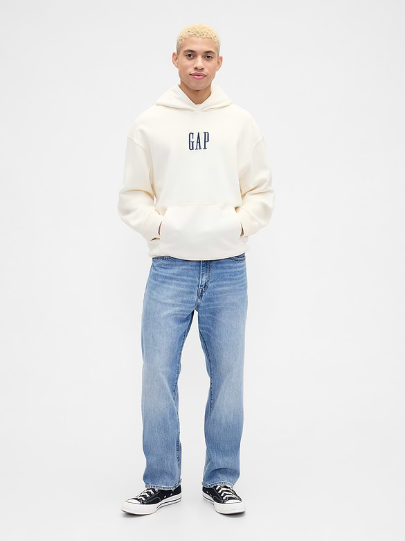 Adult Vintage Soft Oversized Gap Mini-Logo Hoodie