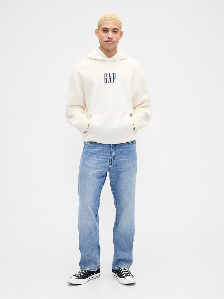 Image 3 of 4, Adult Vintage Soft Oversized Gap Mini-Logo Hoodie