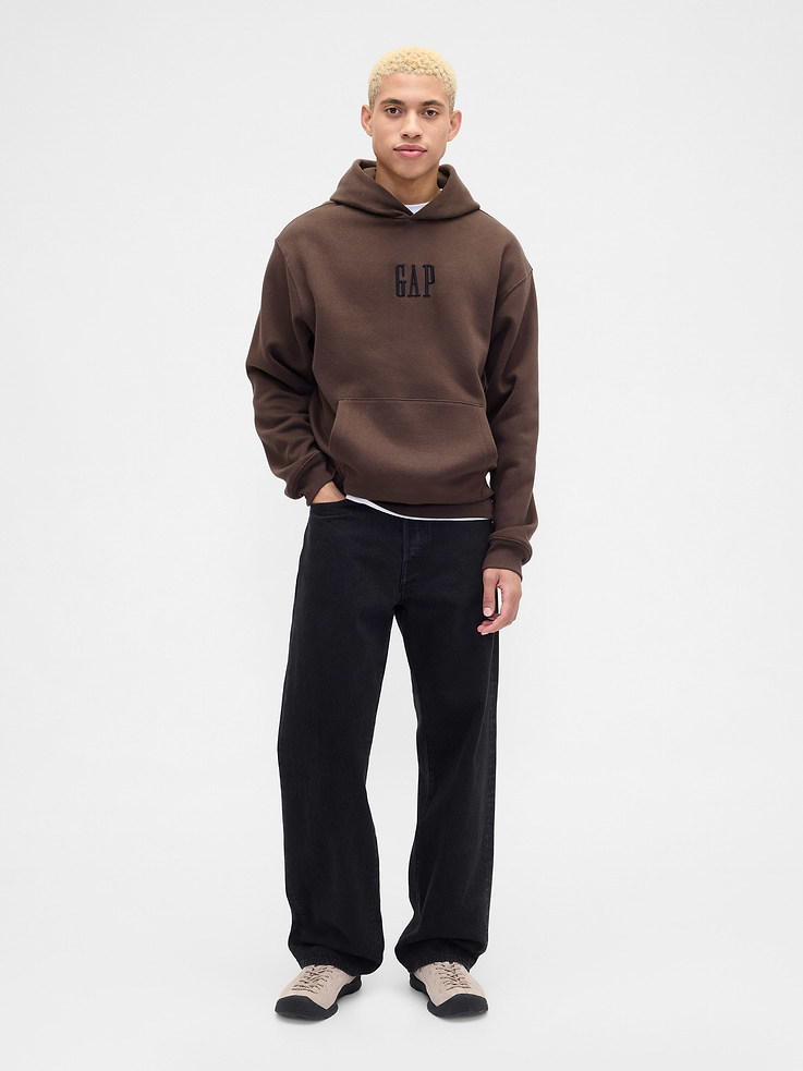 Image number 3 showing, Adult Vintage Soft Oversized Gap Mini-Logo Hoodie
