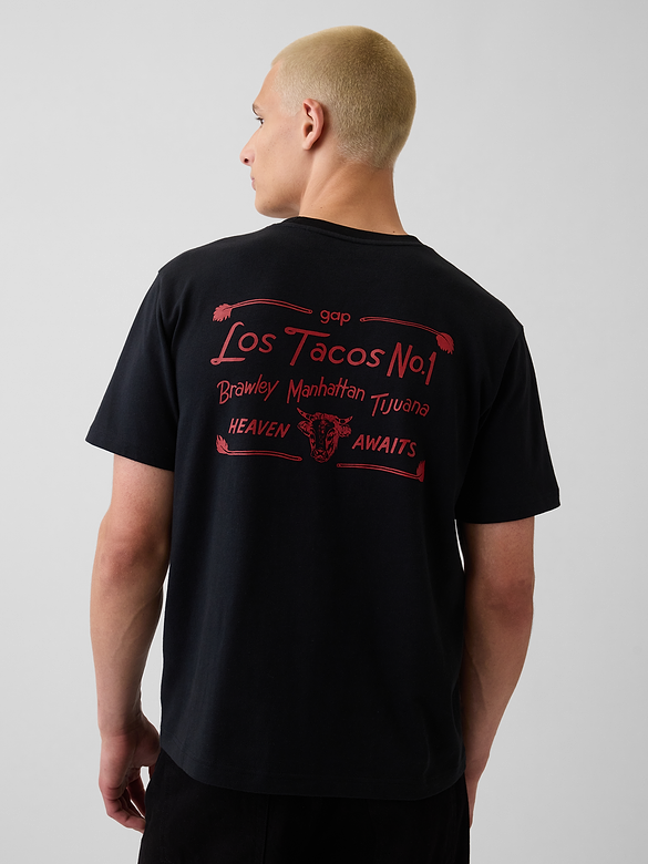 Adult Los Tacos No. 1 Relaxed Graphic T-Shirt