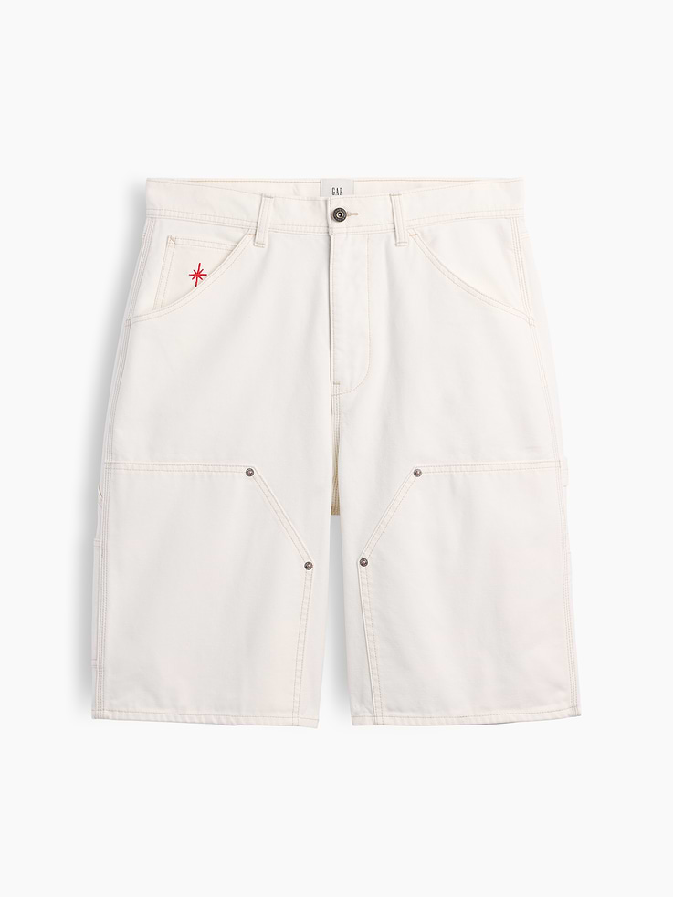 Image number 9 showing, Adult Los Tacos No. 1 Canvas Denim Baggy Carpenter Shorts