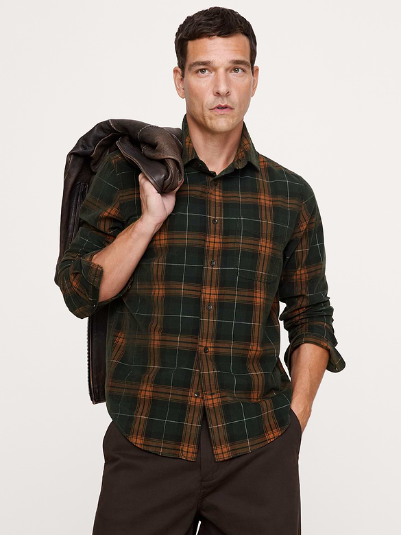 Standard-Fit Lightweight Corduroy Shirt