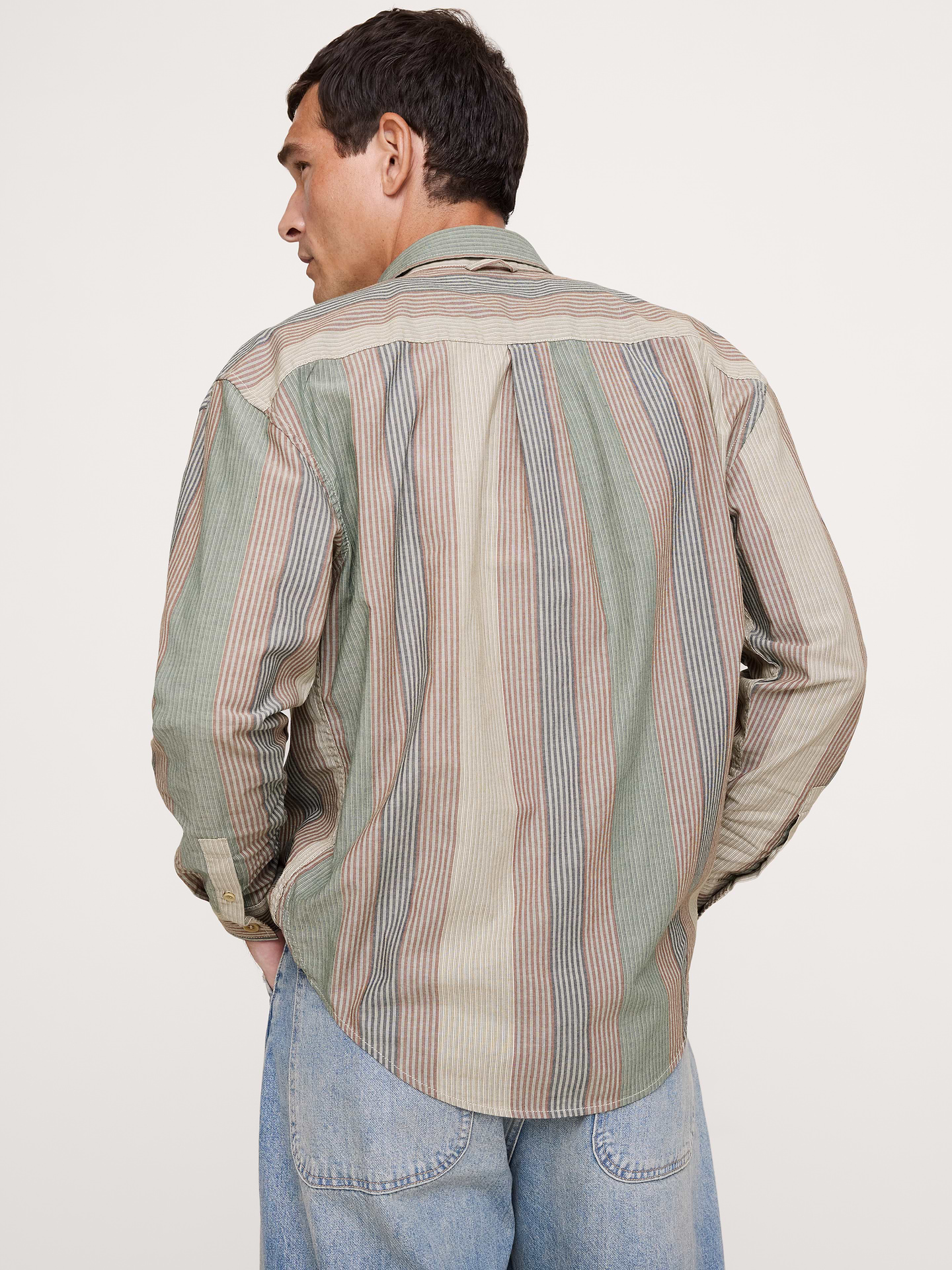 Image number 2 showing, Relaxed-Fit Washed Cotton Poplin Shirt