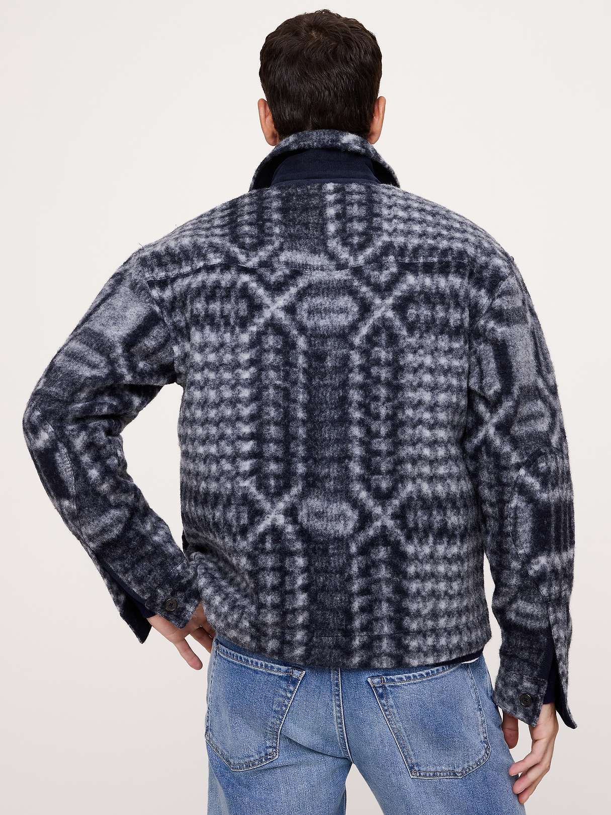 Boiled Wool-Blend Shirt Jacket | Banana Republic
