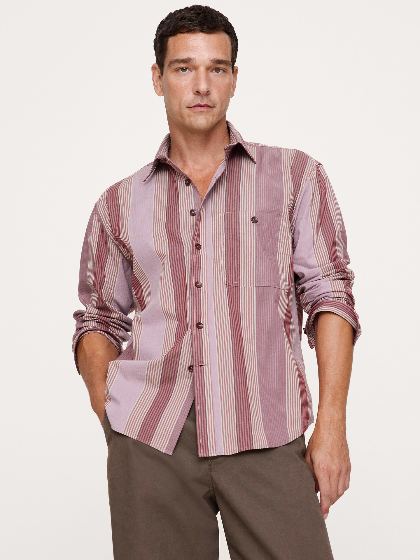 Image number 1 showing, Relaxed-Fit Washed Cotton Poplin Shirt