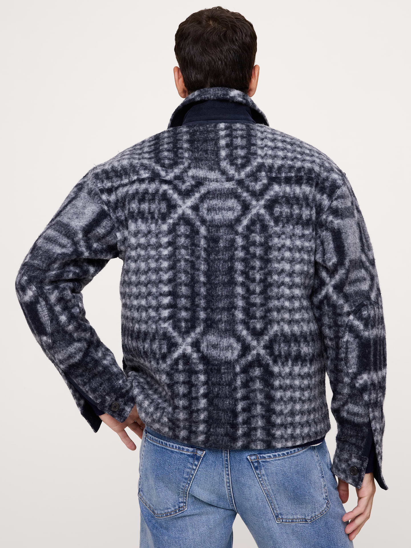 Image number 3 showing, Boiled Wool Shirt Jacket