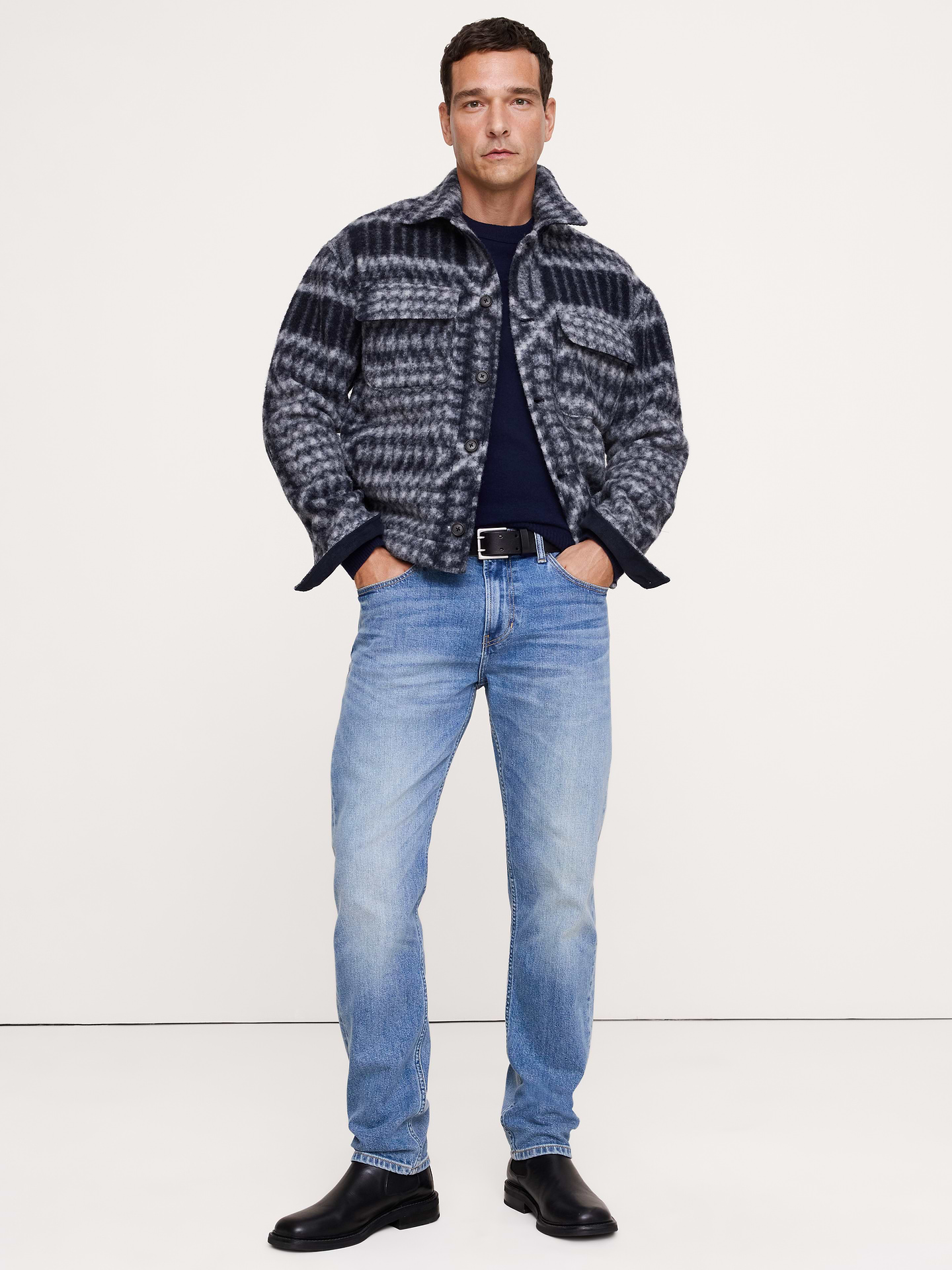 Image number 1 showing, Boiled Wool Shirt Jacket