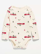 Image 1 of 1, envelope neckline, long sleeves, snaps along inseam, all-over print, Product #1181695