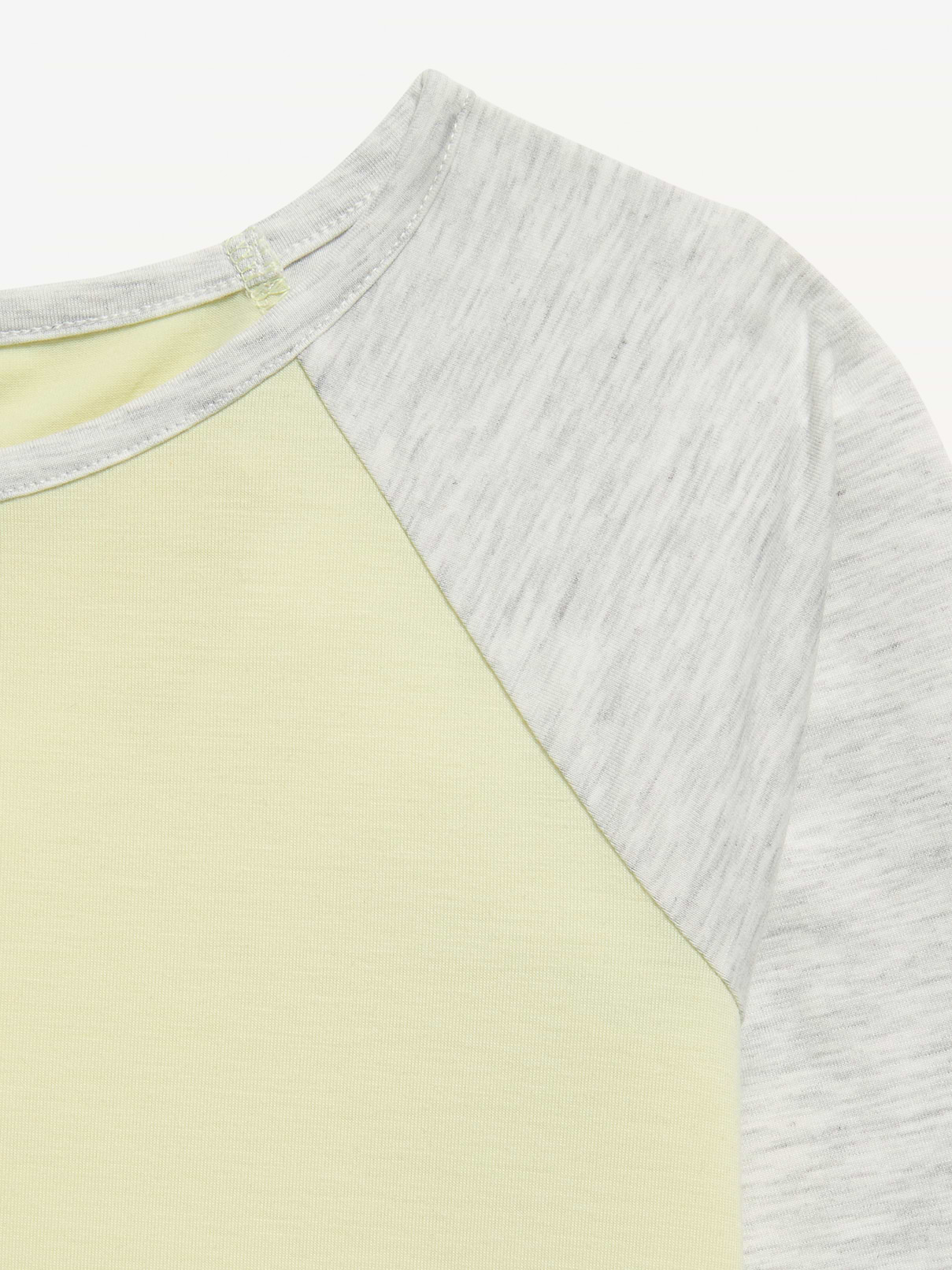 Image 2 of 2, Long-Sleeve Raglan Cropped T-Shirt for Girls