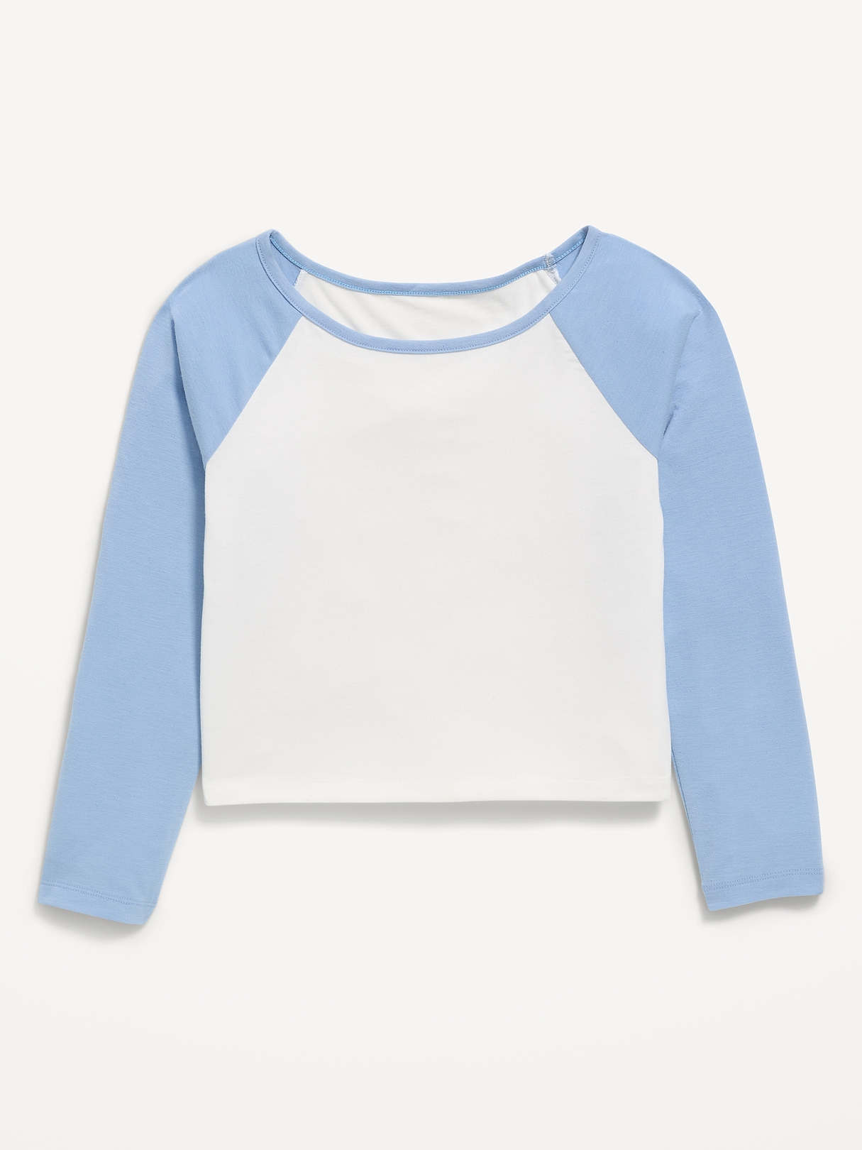 Long-Sleeve Raglan Cropped T-Shirt for Girls | Old Navy