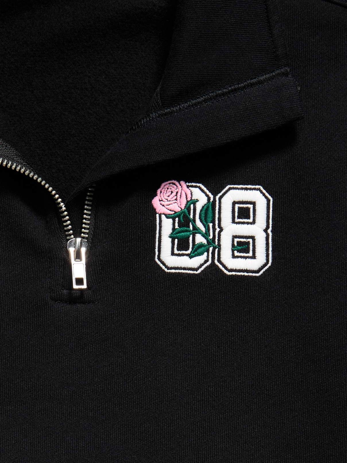 Image 2 of 2, Oversized Quarter-Zip Graphic Sweatshirt for Girls