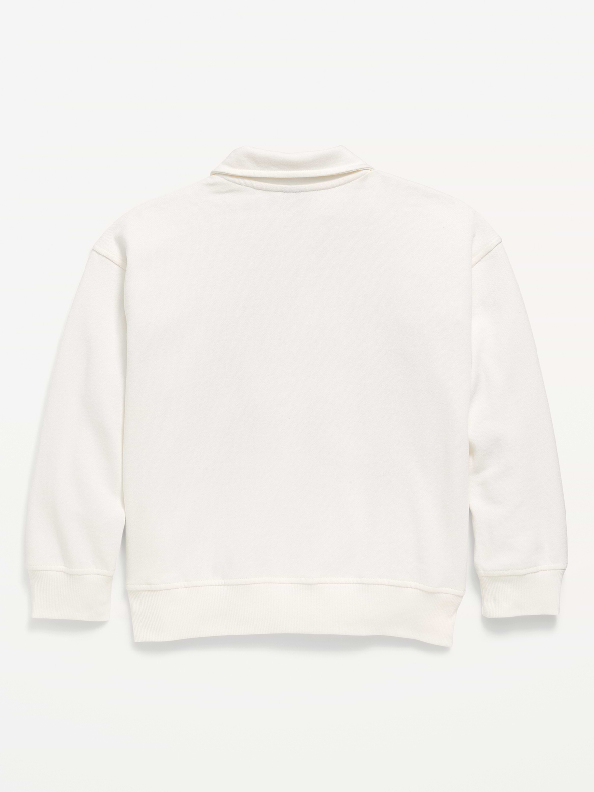 Image 2 of 2, Oversized Quarter-Zip Graphic Sweatshirt for Girls