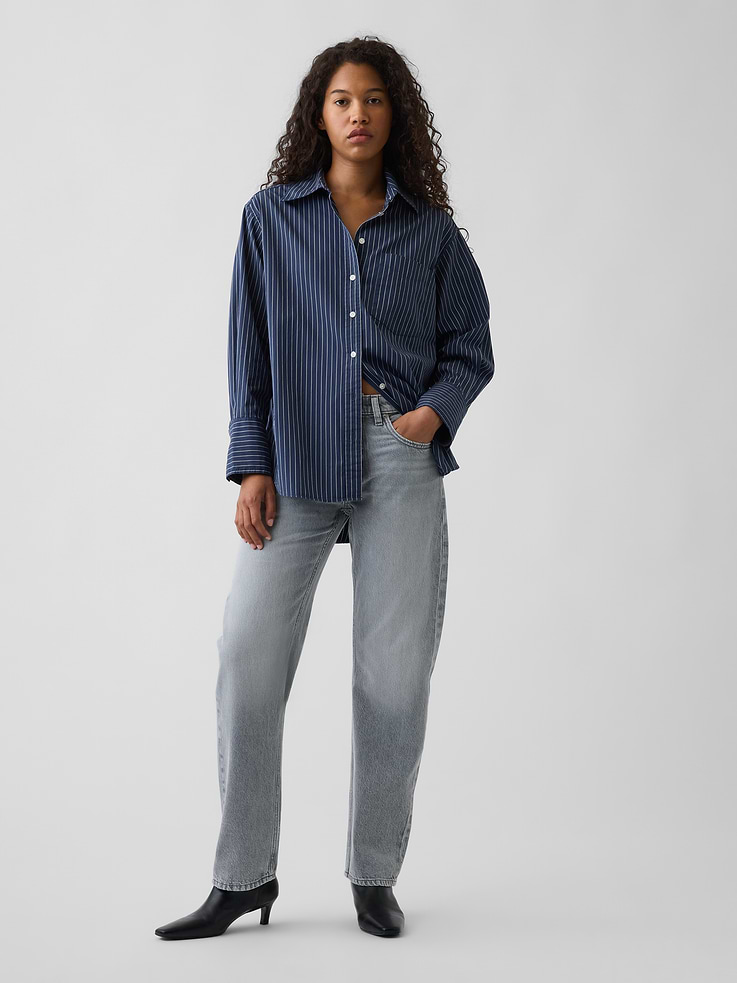 Image number 6 showing, Mid Rise Straight Taper Jeans