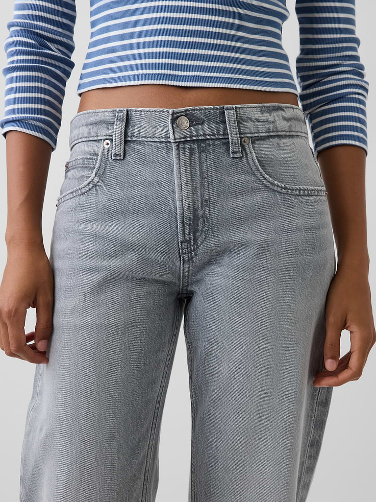 Image number 5 showing, Mid Rise Straight Taper Jeans