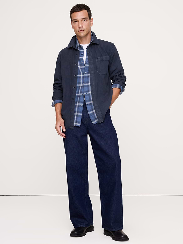 Chemise en chambray, coupe standard