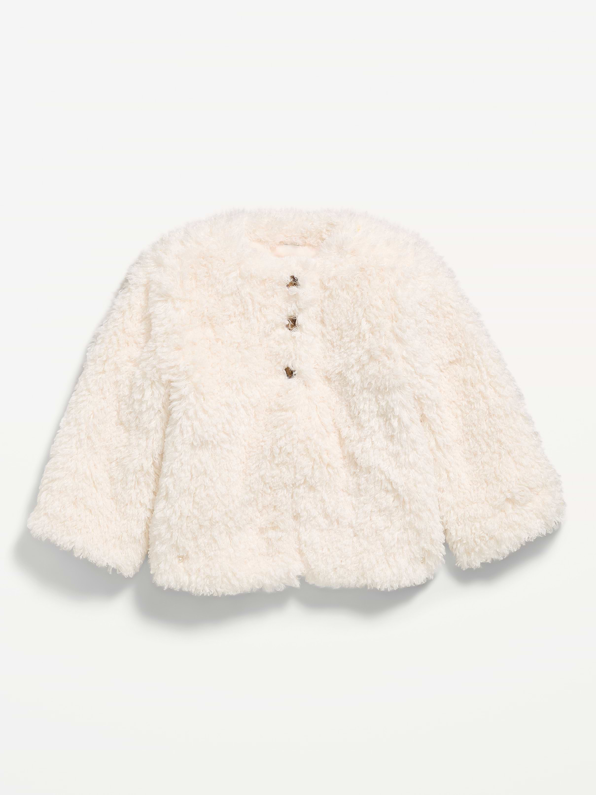 Image 1 of 1, round neckline, long sleeves, two-button closure, Product #907792