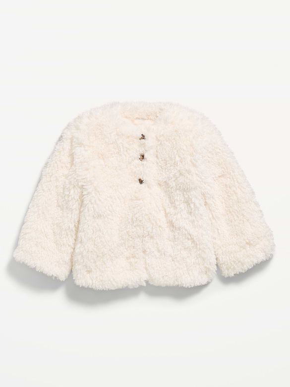Veste en similifourrure pour toute-petite