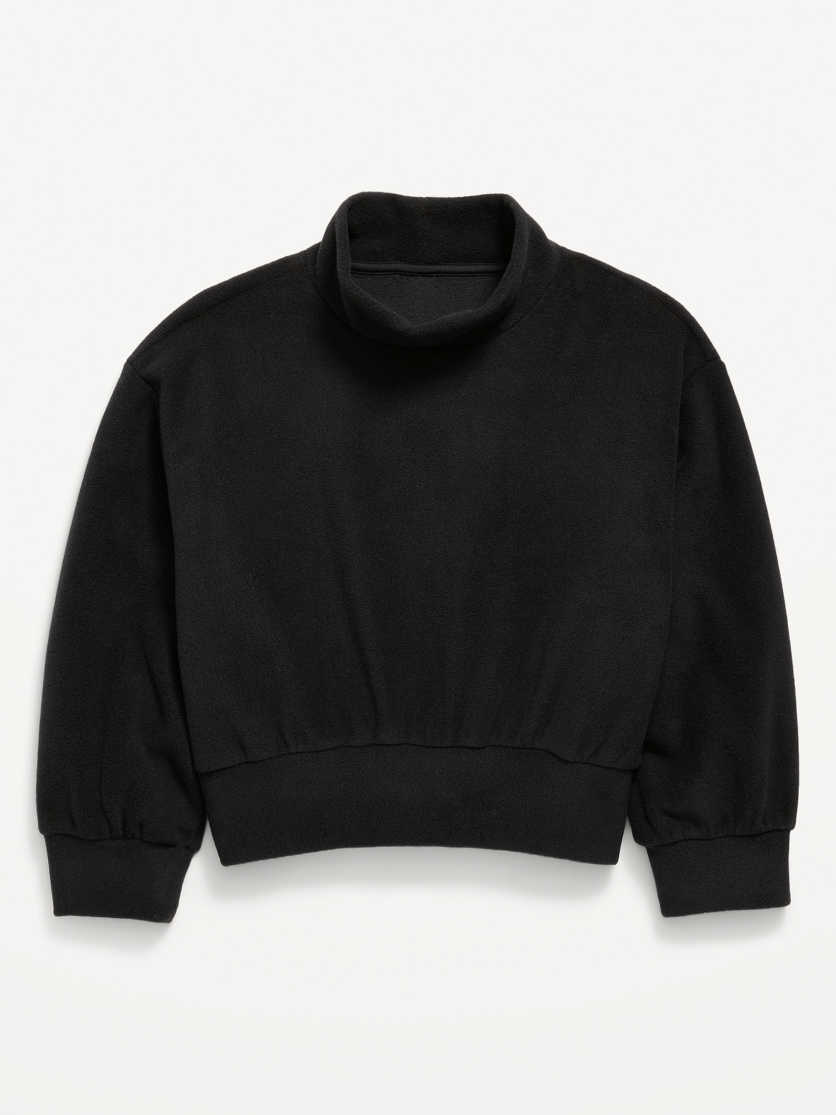 Long-Sleeve Mock-Neck Microfleece Top for Girls | Old Navy