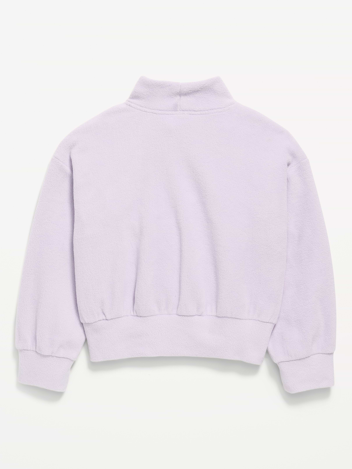 Image 2 of 2, Long-Sleeve Mock-Neck Microfleece Top for Girls