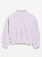 Image 2 of 2, Long-Sleeve Mock-Neck Microfleece Top for Girls