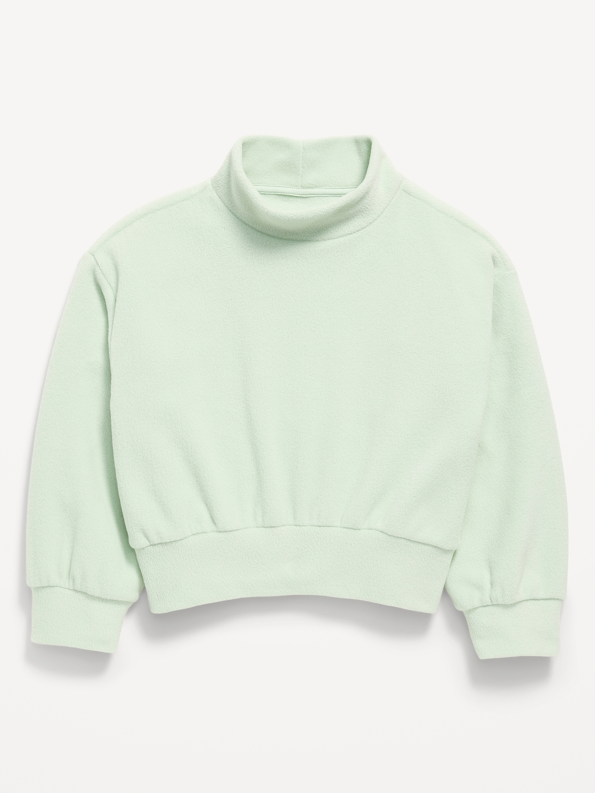 Long-Sleeve Mock-Neck Microfleece Top for Girls | Old Navy
