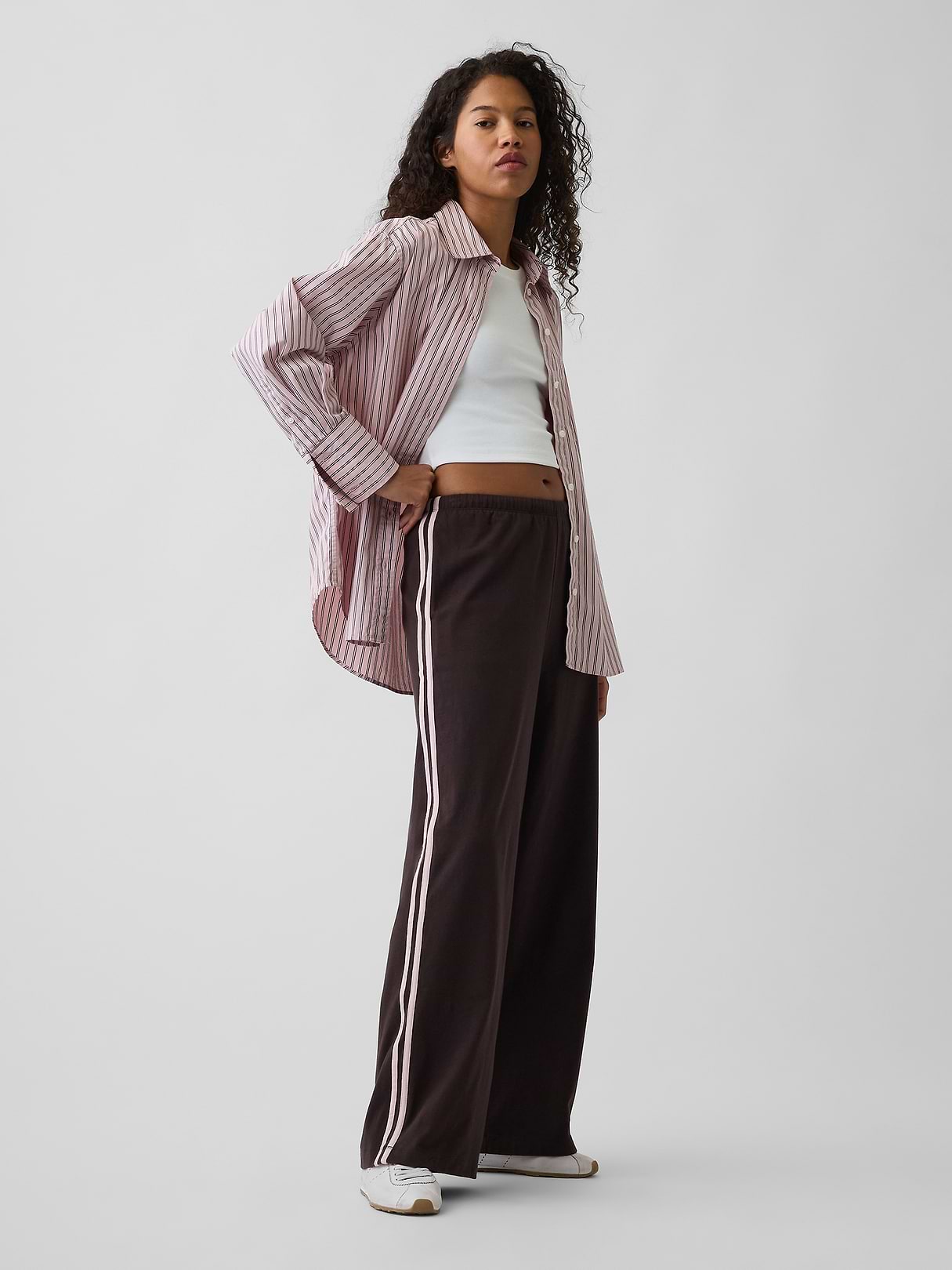 Knit Relaxed Track Pants | Gap