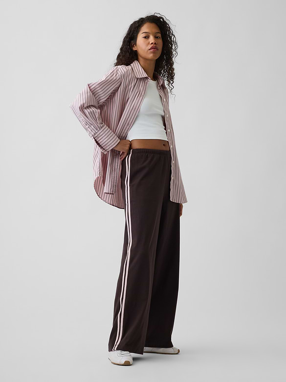 Knit Relaxed Track Pants
