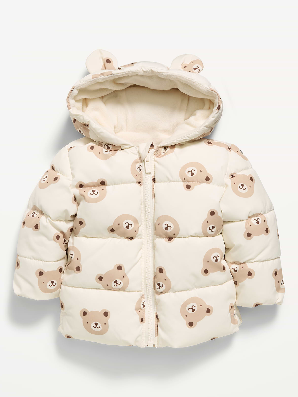 Image number 1 showing, Water-Resistant Printed Critter Puffer Jacket for Baby