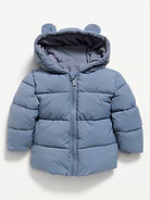 Image number 1 showing, Water-Resistant Critter Puffer Jacket for Baby