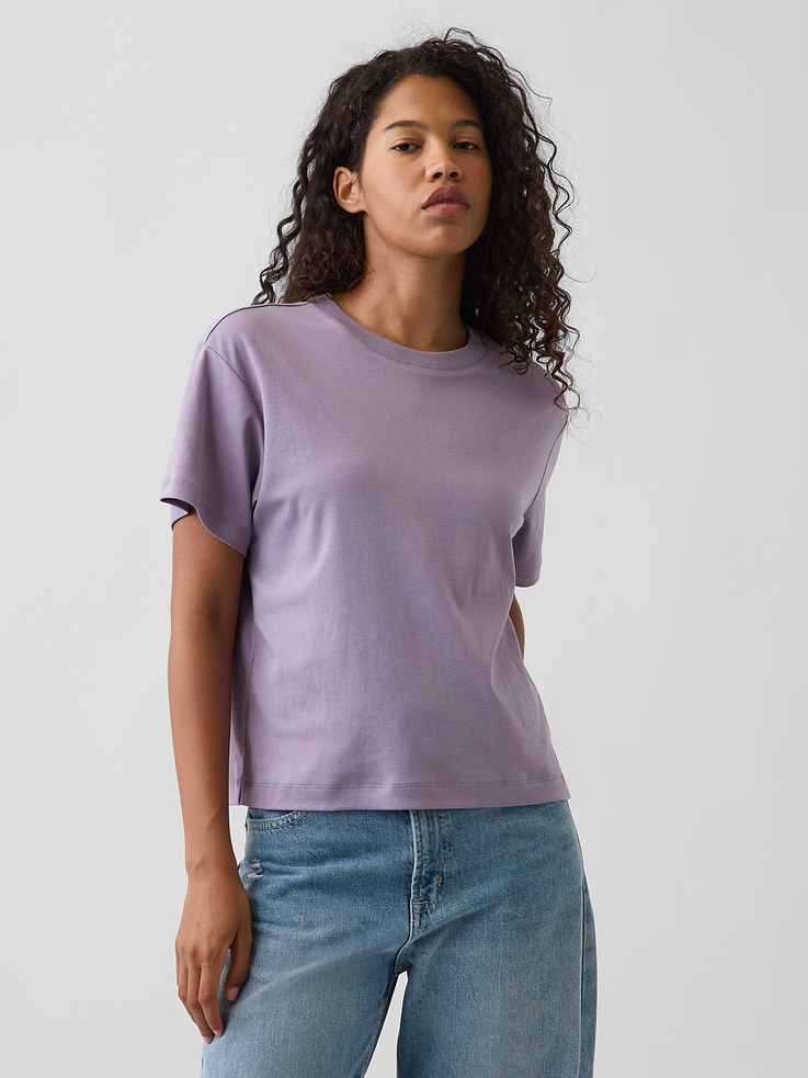 Image number 1 showing, Supima® Cotton Relaxed T-Shirt