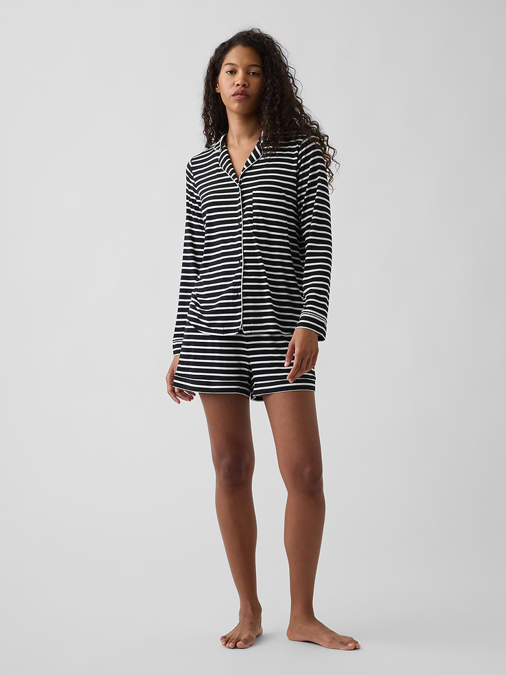 Image number 1 showing, SoftMade Modal PJ Shorts
