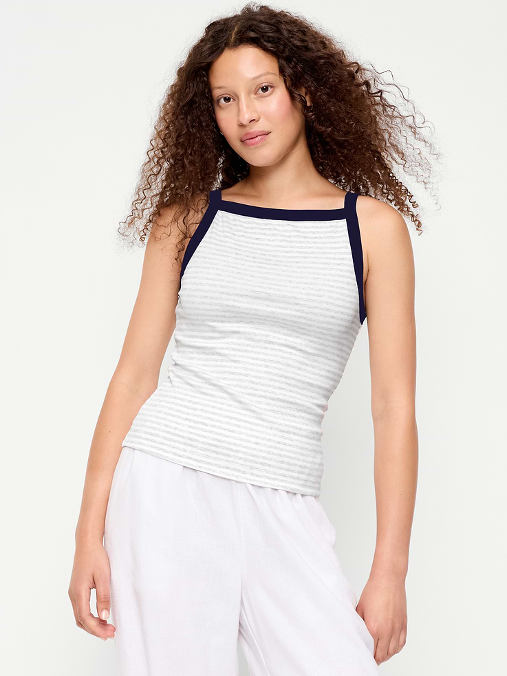 Image number 1 showing, Snug Apron-Neck Tank Top