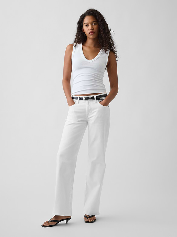 Low Rise Baggy Flare Jeans
