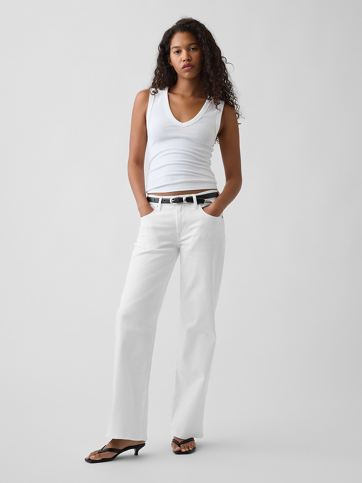 Image number 1 showing, Low Rise Baggy Flare Jeans